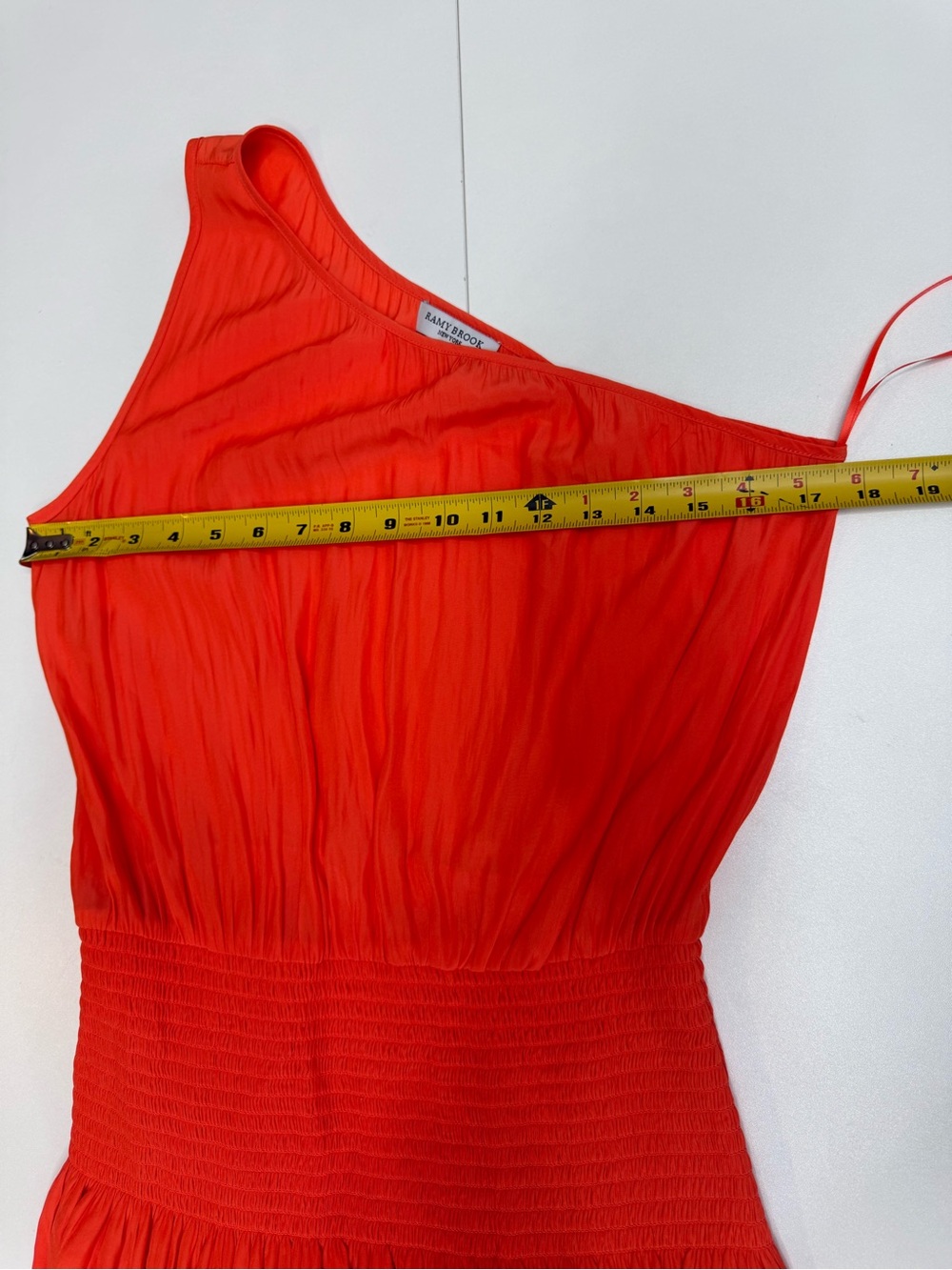 Ramy Brook Bright Orange One-Shoulder Women’s Dress Size M - Picture 5 of 6